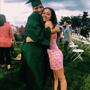 Pink Soft Front Tie Mini Dress